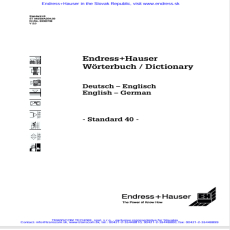 english-german-technical-dictionary-endress-hauser english-german-technical-dictionary-endress-hauser