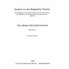 Itamar Singer - The Hittite KI.LAM festival, Volume 2